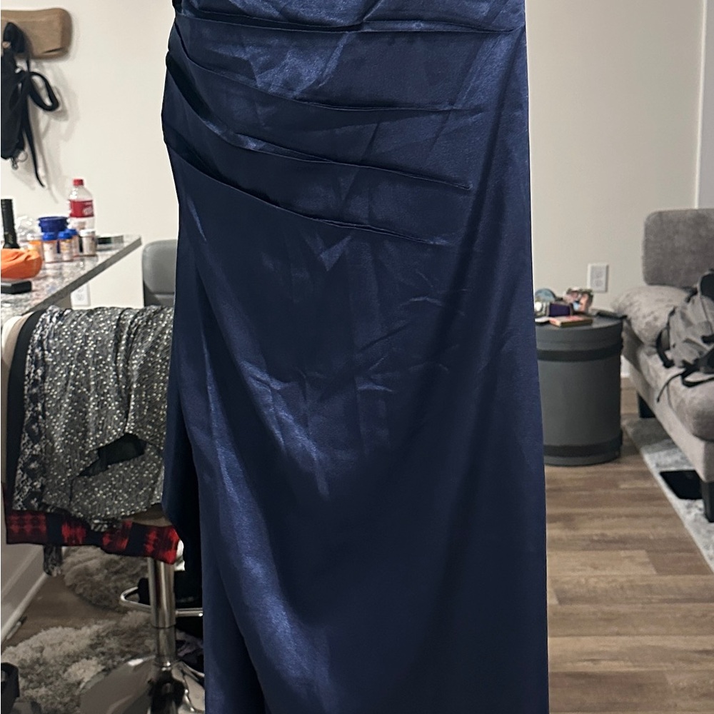 Chic Navy Blue Maxi Dress